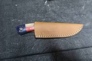 lot 59 image: DAMASCUS STEEL KNIFE