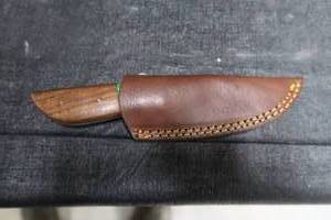 lot 66 image: DAMASCUS STEEL KNIFE