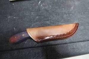 lot 69 image: DAMASCUS STEEL KNIFE