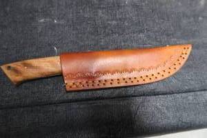 lot 73 image: DAMASCUS STEEL KNIFE