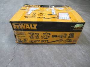 lot 7 image: DEWALT 20-Volt Max Lithium-Ion Cordless Combo Kit (10-Tool) w (2) Batteries 2.0Ah, Charger & Tool Bags DCK1020D2