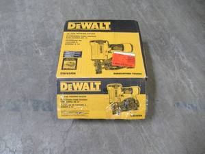 lot 15 image: DEWALT Pneumatic 15-Degree Coil Roofing Nailer DW45RN