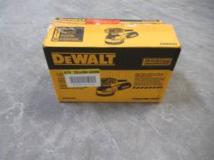lot 29 image: DEWALT 3 Amp Corded 5 in. Variable Speed Random Orbital Sander DWE6423