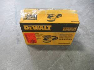 lot 30 image: DEWALT 3 Amp Corded 5 in. Variable Speed Random Orbital Sander DWE6423
