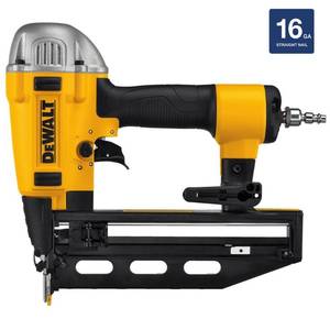 lot 38 image: DEWALT Pneumatic 16-Gauge 2-12 in. Nailer, DWFP71917 - Like New
