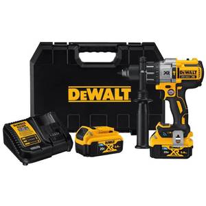 lot 79 image: Dewalt 20-Volt MAX XR with Tool Connect Cordless Brushless 12 in. Hammer DrillDriver (2) 20-Volt 5.0Ah Batteries & Charger, DCD997P2BT - Like New.
