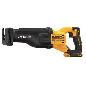 lot 82 image: Dewalt 20-Volt MAX Lithium Ion Cordless Brushless Reciprocating Saw with FLEXVOLT ADVANTAGE (Tool Only), DCS386 - Like New.