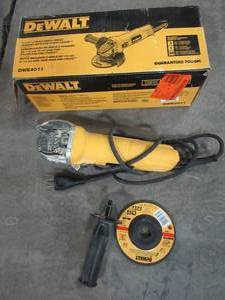 lot 91 image: Dewalt 7 Amp 4-12 in. Small Angle Grinder with 1-Touch Guard, DWE4011 - Slightly Used.