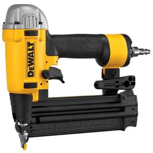 lot 121 image: DEWALT 18-Gauge Pneumatic Brad Nailer, DWFP12233 - Like New.