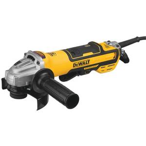 lot 122 image: Dewalt 13 Amp Corded 5 in. Brushless Small Angle Grinder with No-Lock-On Paddle Switch and Variable Speed, DWE43214NVS - Slightly Used - Missing Grip and Guard.