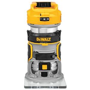 lot 126 image: Dewalt 20-Volt MAX XR Cordless Brushless Compact Router (Tool-Only), DCW600B - Slightly Used.