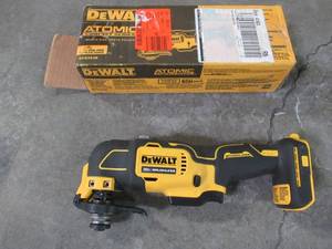 lot 118 image: Dewalt 20-Volt MAX Cordless Brushless 4-12 to 5 in. Paddle Switch Angle Grinder with FLEXVOLT ADVANTAGE (Tool Only), DCG416B - Like New..