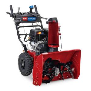 lot 166 image: Toro Power Max 826 OHAE 26 in. 252 cc Two-Stage Gas Snow Blower with Electric Start, Triggerless Steering and Hand Warmers, 37802 - NEW, Never Used - Headlamp Broken off chassis