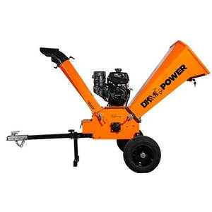 lot 167 image: Detail K2 6 in. 14 HP Gas Powered Kohler Engine Chipper Shredder with DOT Road Legal Tires, Extended Axles and Trailer Tow Hitch, OPC506 - New, Never Used.