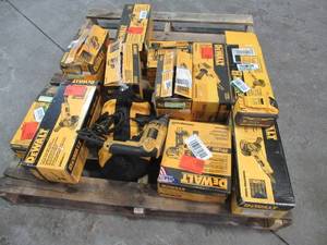 lot 168 image: WHOLESALE MIXED PALLET OF MISCELLANEOUS DEWALT POWER TOOLS