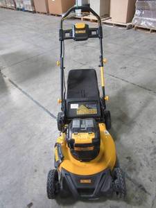lot 184 image: DEWALT 21.5 in. 20-Volt MAX Lithium-Ion Cordless Battery Walk Behind Push Mower DCMWP233U2 - Missing BatteriesCharger and Key.