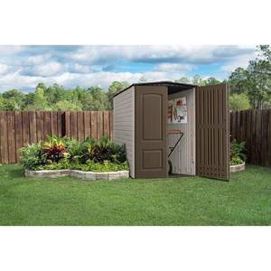 lot 202 image: Rubbermaid Big Max 5 ft. x 6 ft. Plastic Shed, 197672