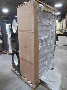 lot 304 image: WHOLESALE MIXED PALLET OF 2 Vanity Cabinets with Some Damage - For Restore Project. Please inspect before bidding