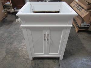 lot 312 image: Foremost Ashburn 24 in. W x 21.63 in. D Vanity Cabinet in White ASWA2421