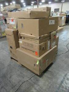 lot 319 image: WHOLESALE MIXED PALLET OF MISCELLANEOUS BATHROOM REMODEL ITEMS AND TOILET PARTS