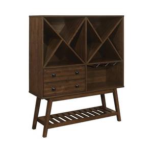 lot 5 image: Coaster Furniture Wine Cabinet In Teak 109486 - Brand New
