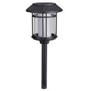 lot 16 image: Solar Black LED Outdoor Post Light 35 Lumens with Double Glass (4-Pack)