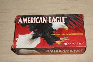 lot 25 image: 50 Federal American Eagle 9mm Luger 115 Gr FMJ Ammo