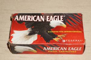 lot 26 image: 50 Federal American Eagle 9mm Luger 115 Gr FMJ Ammo