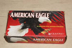 lot 27 image: 50 Federal American Eagle 9mm Luger 115 Gr FMJ Ammo