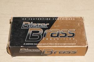 lot 29 image: 50 Blazer Brass 9mm Luger 115 Gr FMJ Ammo