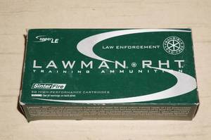 lot 40 image: 50 Speer LE Lawman RHT .357 Sig 100 Gr Ammo