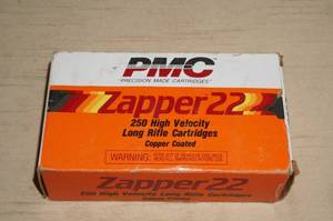 lot 48 image: 250 PMC Zapper22 .22 LR High Velocity Ammo