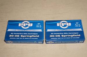 lot 51 image: 40 PPU .30-06 Springfield 150 Gr SP Ammo