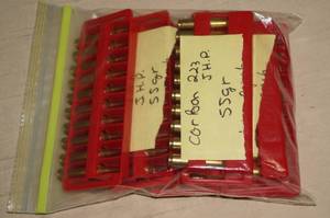 lot 63 image: 60 Rounds of .223 Rem JHP Ammo