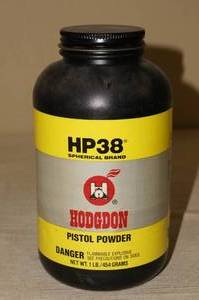 lot 103 image: 1 Lb Hodgdon HP38 Pistol Powder