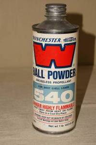 lot 106 image: 1 Lb Winchester Western 540 Ball Powder