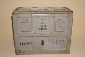 lot 147 image: Vintage Large Metal Ammo Box