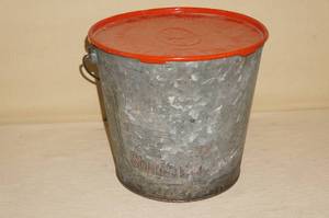 lot 12 image: Vintage Standard Oil Axle Grease Can with Lid