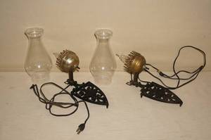 lot 13 image: Vintage Grain Belt Light Fixtures