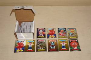 lot 66 image: 100 Chrome Garbage Pail Kids Cards
