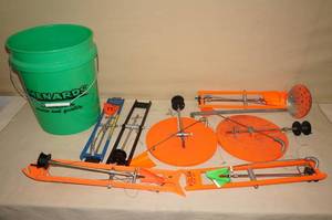 lot 82 image: Bucket of Ice Fishing Tip Ups
