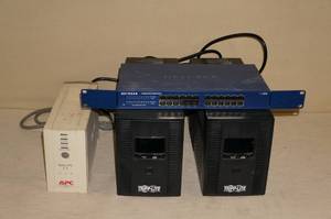 lot 195 image: Battery Backups and a Netgear Switch