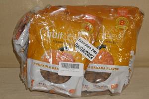 lot 182 image: Fruitables Pumpkin and Banana Flavor Dog Treats