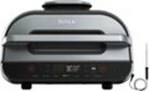 lot 1 image: Ninja - Ninja Foodi Smart XL 6-in-1 Indoor Grill with 4-qt Air Fryer, Roast, Bake, Broil, & Dehydrate - Black
