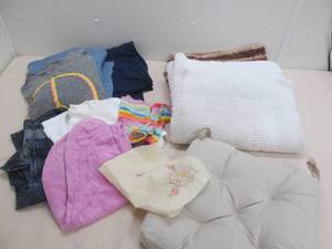 Clothing, blankets, rugs, cushion