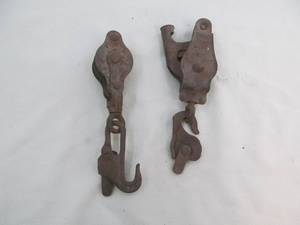 Trolley rollers and hooks