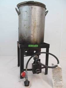 Propane stand, pots
