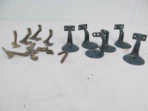 Vintage coat hooks, brackets