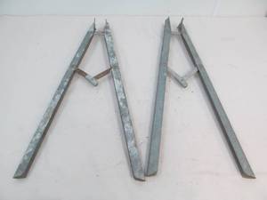 Galvanized sawhorse frames