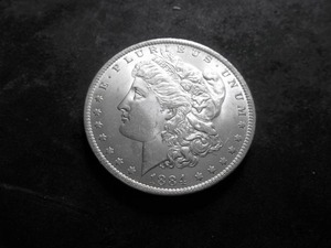 1884 O Morgan Silver Dollar